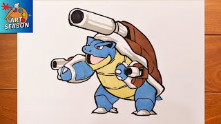 How to Draw Pokemon Mega Blastoise How to Draw Pokemon Mega Blastoise