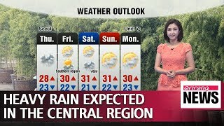 Heavy rain expected in the central region _ 082818