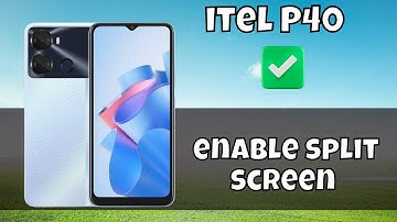 How To Split Screen itel P40 || enable split screen