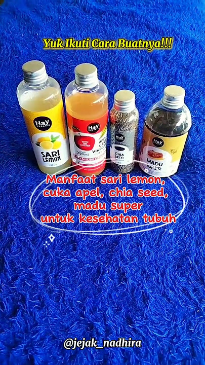 Minuman Cuka Apel, Sari Lemon, Chia Seed, Madu untuk Diet #cukaapel #diet #dietsehat #lifestyle