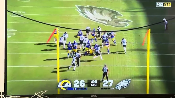 Eagles block potential game winning field goal against the Rams 