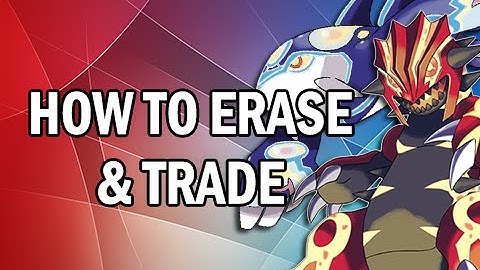 Pokemon Omega Ruby & Alpha Sapphire Tutorial - How to Erase Delete Save File + Trade