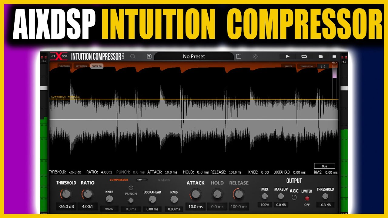 Dial Compression In Perfectly with The AIXDSP Intuition Compressor