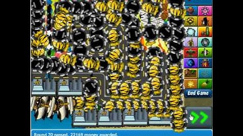 bloons tower defense 4 track 1 only cannons easy