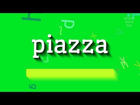 Video: Piazza-definisjon og populær Piazze å se i Italia