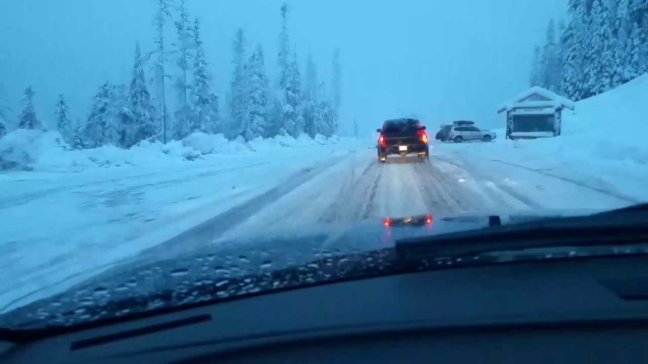 Mt Baker Road Conditions 12182017 YouTube