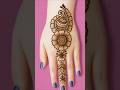 Simple &amp; Classy Back Hand Mehndi | No Tools Needed #mehndi #henna #letestmehndi #mehndidesign