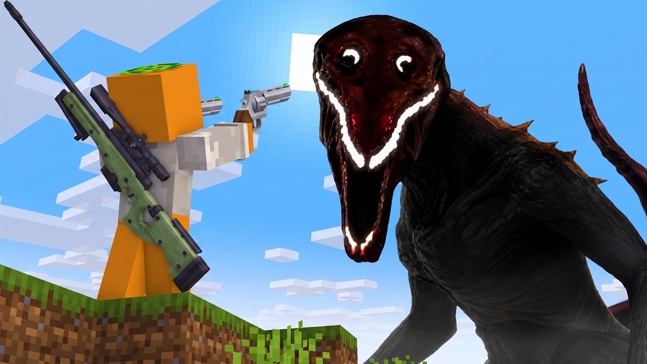 Minecraft, But Stronger Mobs Drop Better Guns