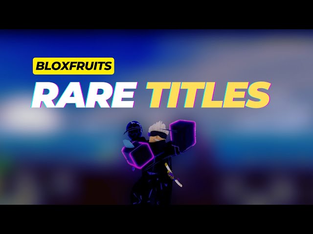 TOP 10 *INSANELY* RARE TITLES IN BLOX FRUITS!