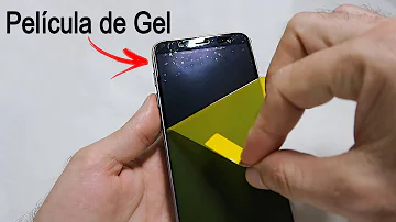 Como tirar bolhas película de gel?