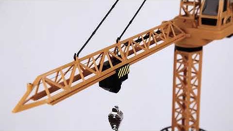 Подъемный башенный кран на радиоуправлении размером 128 см