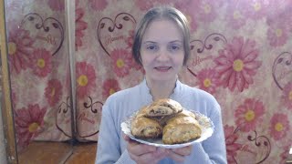 Kefir puff pastries with nuts Слойки на кефире с орехами