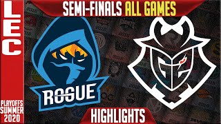 RGE vs G2 Highlights ALL GAMES | LEC Playoffs Semifinals Summer 2020 | RGE vs G2