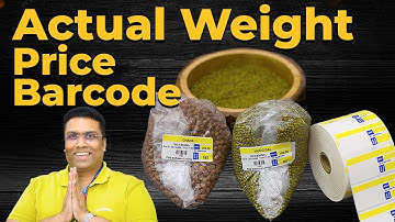 Actual Weight Price Barcode -How to create form Billing Software