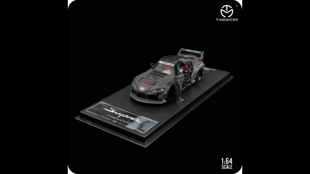 TIME MICRO 1:64 TOYOTA SUPRA LBWK#86 - YouTube