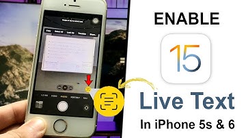 How to Get iOS 15 Live Text Feature in iPhone 5s & 6 on iOS 12