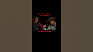 Homelander vs Raiden Intro Dialogue! | Mortal Kombat 1