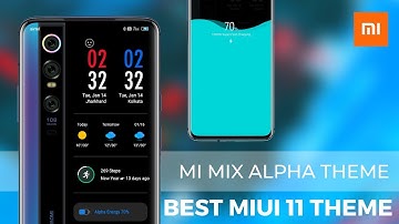 Miui 11 Most Awaited Best Theme | Mi Mix AlphaTheme | Miui v11 Themes