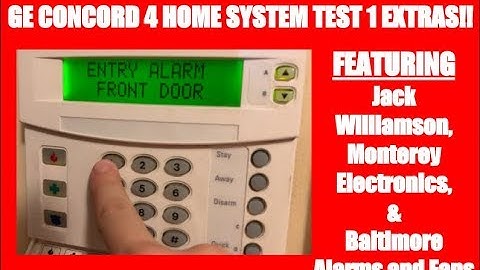 GE Concord 4 Home System Test 1 Extras!!