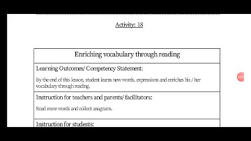 Bridge Course Std 9 Activity 18