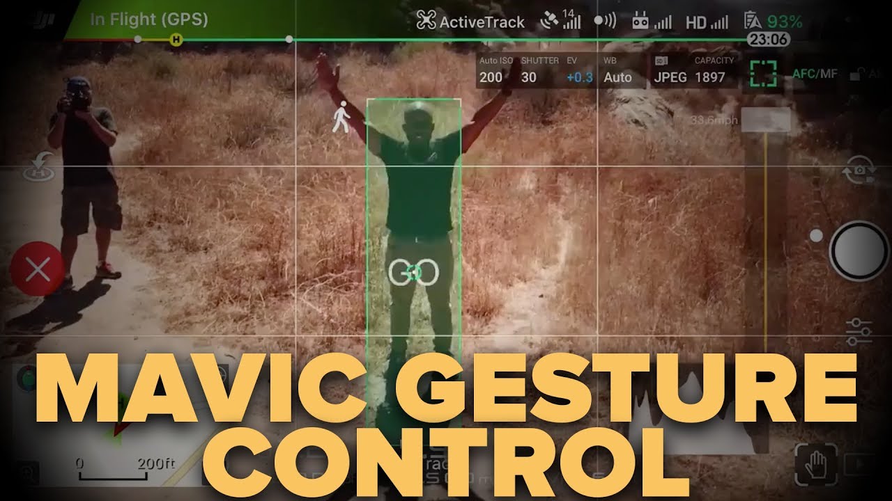 dji mavic gesture mode