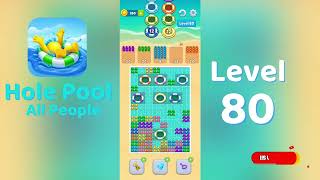 Hole Pool All People Level 80 Walkthrough 🎯 | Color Match Puzzle Gameplay | Mini Boss