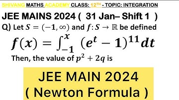 Q) Let 𝑆=(−1,∞) and 𝑓:𝑆→ℝ be defined as 𝑓(𝑥)=∫130_(−1)^𝑥 (𝑒^𝑡−1)^11 (2𝑡−1)^5 (𝑡−2)^7 (𝑡−3)^12 (2𝑡−10