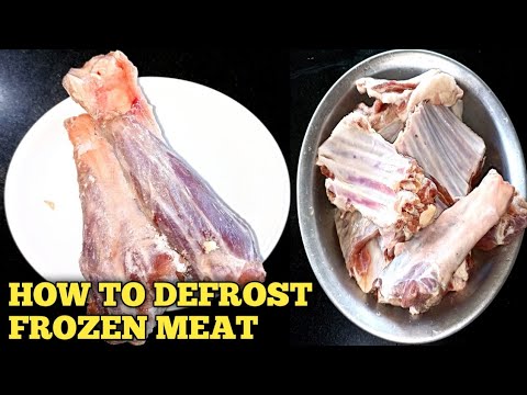 HOW TO DEFROST FROZEN MEAT ?|DEFREEZE MEAT IN 20 MINUTES|QUICKLY & SAFELY TIPS|BY IQRA'S DELICACIES|