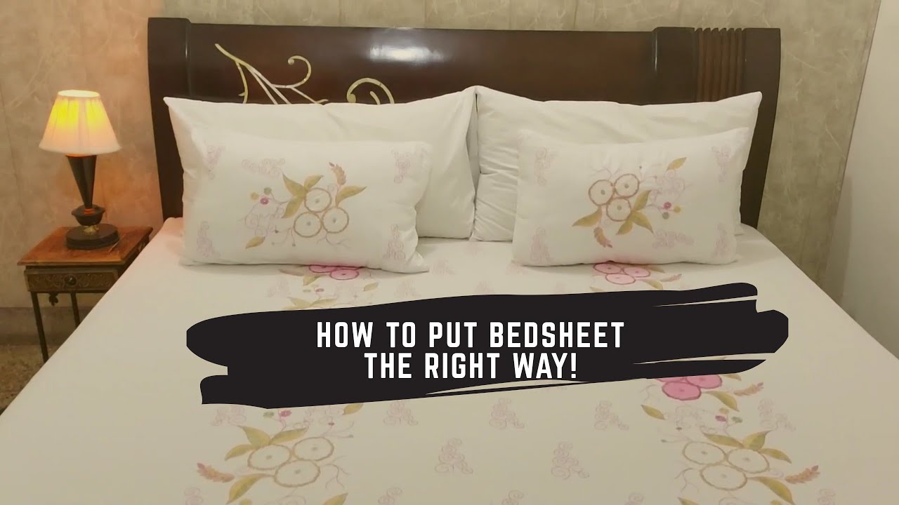 Learn how to put perfect bedsheet बेडशीट लगाने का परफेक्ट तरीका