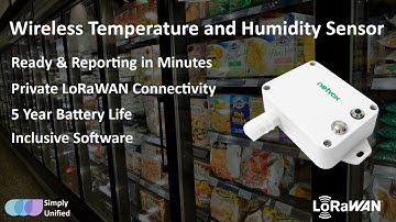 Simply Unified LoRaWAN Temperature and Humidity Sensors