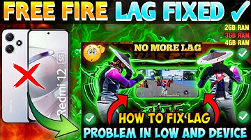 Redmi 12 5G Free Fire Lag Problem Solve || Redmi 12 Free Fire Gameplay Lag Problem Solve 💯🔥