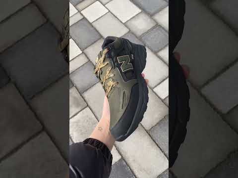 Чоловічі шкіряні кросівки NB5 Green, видео 1