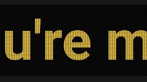 3 min U are my everything Scrolling Text LED Light Running Banner Screen Display