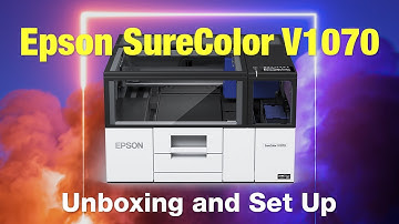 Unboxing the Epson SureColor V1070 Desktop UV Flatbed Printer
