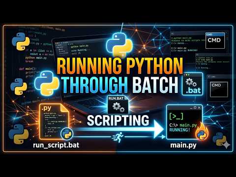 Running python with batch scripting