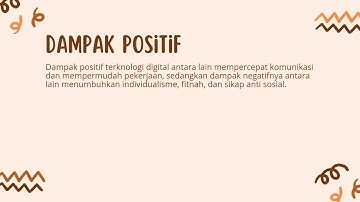 tugas kelompok dampak sosial dampak positif dan negatif