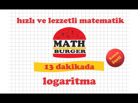 13 DAKİKADA LOGARİTMA / KONU ÖZETİ / TEKRAR