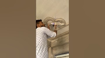 Heart❤️Corner Ceiling Design Making😘Amazing #shorts