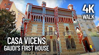 Walking through Casa Vicens  Gràcia Area, Barcelona