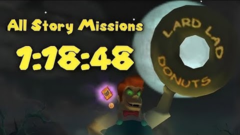The Simpsons Hit And Run All Story Missions In 1:18:48 WR