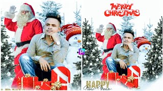 #2022 Special Photo Editing || Christmas Photo Editing And 2022 Happy New Year Photo Editing #shorts screenshot 4