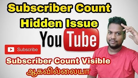 Subscribers Count Hidden Issue | Subscribers list not showing tamil | subscribers not showing