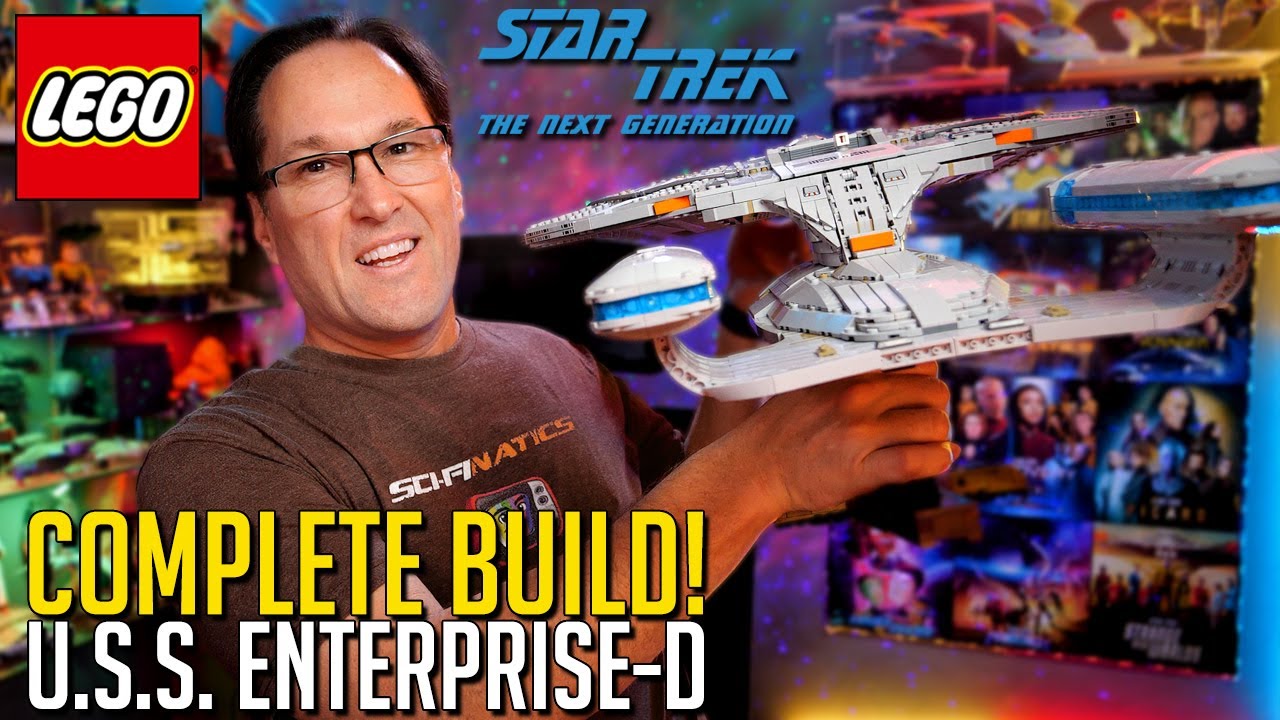 LEGO Star Trek U.S.S. Enterprise NCC1701-D — COMPLETE BUILD! - YouTube