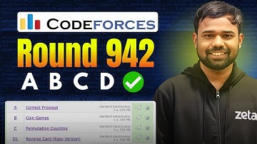A,B,C,D | Codeforces Round 942 Editorials | Reverse Card | Permutation Counting | Coin Games