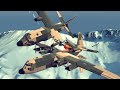 Airplane Crashes & Shootdowns #1 | Feat. C-130 Hercules in Midair Collision | Besiege