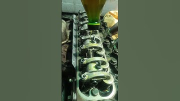 how to oiling a rocker sistem after engine overhaul isuzu Nkr 4jb1 #shot video viral
