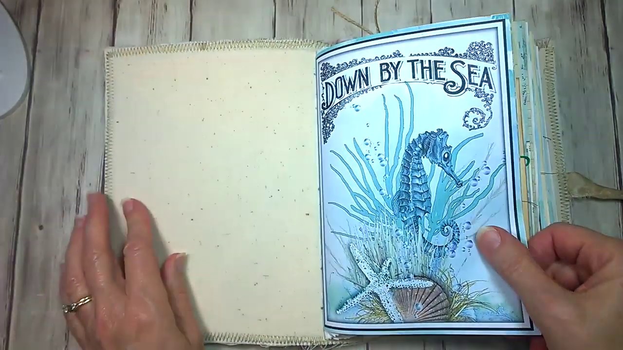 Ocean/Beach/Lighthouse Junk Journals (2) Flip Through - YouTube