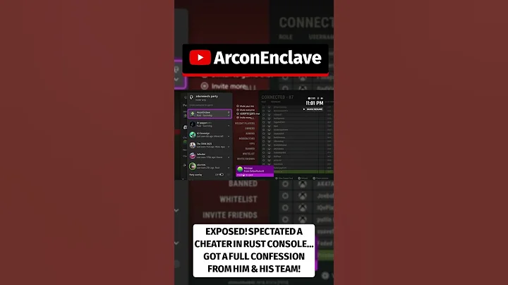 EXPOSED! Spectated a CHEATER in Rust Console… Got a FULL Confession from Him & His Team!