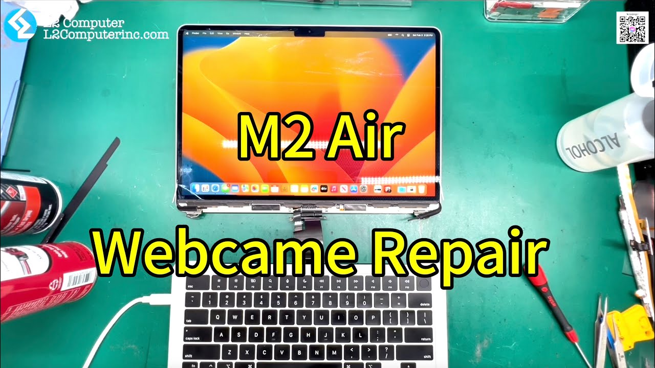 Fixing Water-Damaged Webcam Cable on 2022 MacBook Air M2 A2681