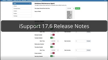 iSupport 17.6 Release Notes
